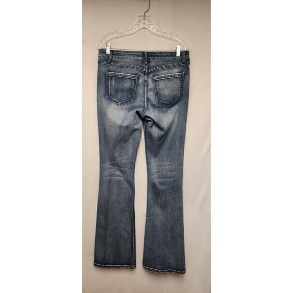 Vintage Genes 1891 Premium Quality Button Flap Pocket Stretch Blue Jeans Size 13 - Picture 3 of 5